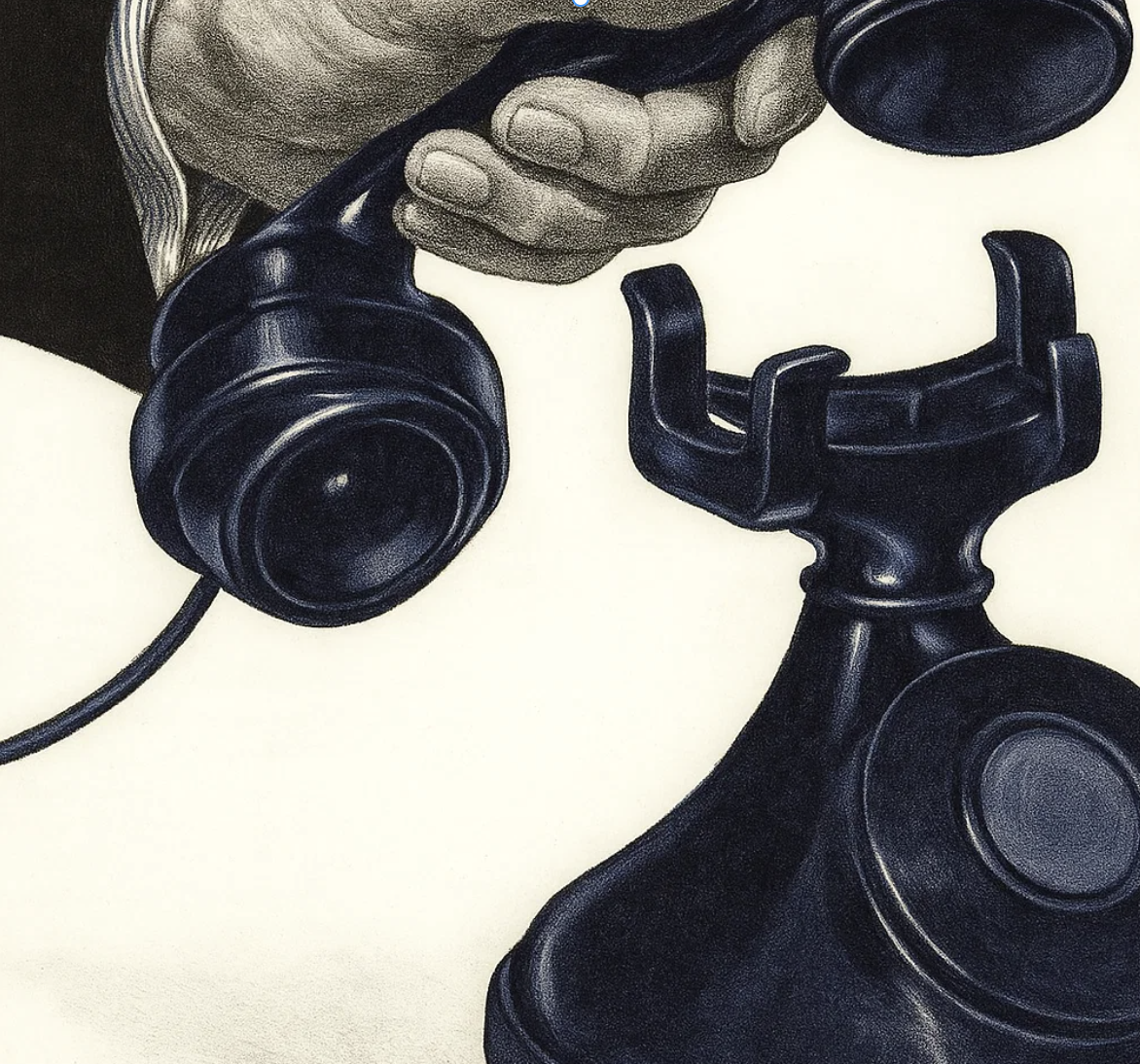 Vintage navy telephone, Armada Club concierge